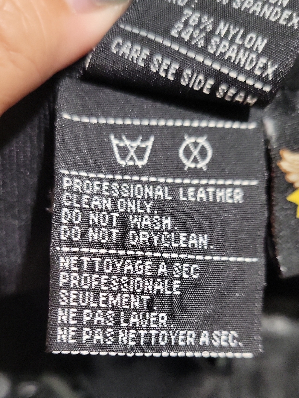 Harley-Davidson Women's 4 Black Leather Racer Back Cropped Top - Picture 7 of 11